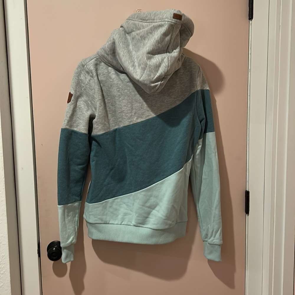Wanakome blue/grey hoodie Large NWOT - Picture 2 of 3
